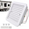 JinsenTGG Ventilatore di Scarico per Roulotte 2,4 W 12 V, Ventilazione Massima per Camper Ventilatore da Tetto Reversibile, Ventilatore di Scarico Laterale Mute per camper Rimorchio Camper (Bianco)