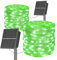 SOLARBABY Solar Fairy Lights Outdoor, 2 x 20M, 200 LED Solar Christmas Lights,Outdoor Garden Waterproof, 8 Modes Copper Wire Garden Lights for Christmas Decorations, Xmas Trees, Party-Green