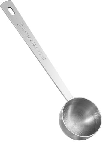 Cucchiaino da caffè, cucchiaio dosatore per caffè, cucchiaino da caffè, in acciaio inox, con manico lungo, riutilizzabile, per dimensioni (15 ml)