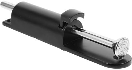 ANDRESLAD Loquet À Ressort Pour Porte Double Battant Verrouillage Au Sol En Alliage De Zinc Noir Loquet De Porte RéSistant Pour Portail ExtéRieur