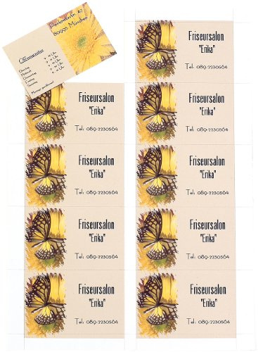 Sattleford Namensschilder: 250 Visitenkarten, microperforiert, Inkjet & Laser, 250 g/m², 85 x 54 (Vorgestanzte Visitenkarten, Visitenkartendrucker, Fotopapier Laserdrucker)