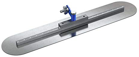 Bon 82-500 24-Inch by 5-Inch Round End Spring Steel Fresno Trowel with Swivel All-Angle Bracket