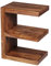 FineBuy Beistelltisch Massivholz E Cube 60cm hoch Wohnzimmer-Tisch Design braun Landhaus Couchtisch Farbe wählbar
