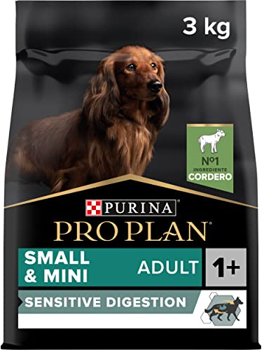 Purina Pro Plan Small Digestion Futtermittel für kleine Hunde, Mini, Erwachsene, Empfindliche Verdauung mit Lamm, 4 x 3 kg
