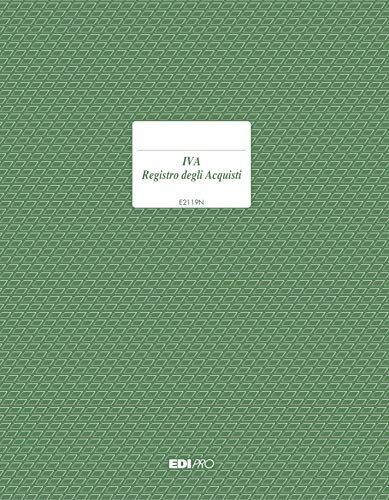 EDIPRO - E2119N - Registro IVA acquisti 47 pagine numerate f.to 31x24,5