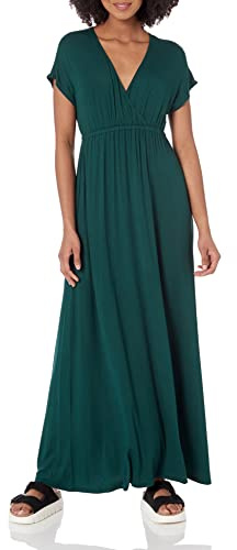Amazon Essentials Maxi Abito con Vita Stretta (Disponibile in Taglie Forti) Donna, Verde Giada, L