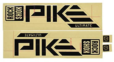 Sram RockSh.Pike ULT. Gabel-Aufkleber-Kit Schwarz 27/29