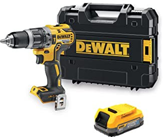 Dewalt Trapano avvitatore a percussione a batteria DCD796D2QW in valigia, 1 batteria da 1,7 Ah, caricatore