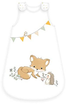Herding Baby Best Baby-Schlafsack, Waldfreunde-Motiv, 70 x 45 cm, Seitlich umlaufender Reißverschluss und Druckknöpfe