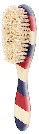 PW TOOLS Spazzola per capelli con setole di cinghiale, spazzola per barba con setole morbide, per la toelettatura per barbiere, saloni, spa e viaggi