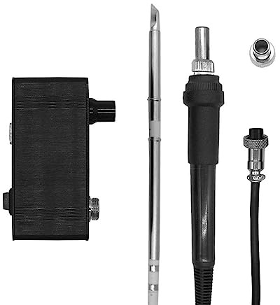 YIWENG Mini T12-942 Lötstation Kit OLED DIY Lötelektrowerkzeuge Schweißspitzen Temperaturregler mit K-Spitzen und Griff