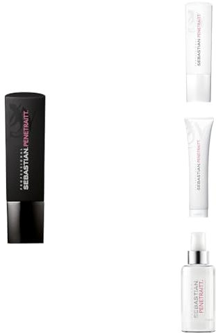 SEBASTIAN PROFESSIONAL PENETRAITT Vorteils-Set – Feuchtigkeitsshampoo & Conditioner (je 250 ml), Haarkur (150 ml) & Overnight Repairing Haarserum (95 ml) – regenerierendes Haarpflege-Set