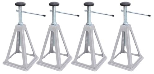 Crics Stabilisateurs Réglables pour Camping-Car, 4 Pièces en Aluminium Supportant des Vérins à Vis de Nivellement de Charge de 2,7 T pour Caravanes de Voyage et Camping-Cars,