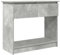 vidaXL concrete grey console table with drawers - modern engineered wood storage organizer 85.5x38.5x74.5 cm for living room/hallway