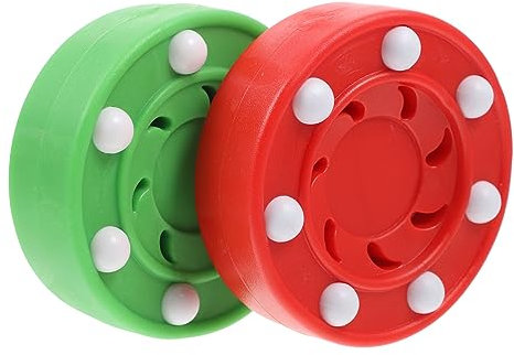 GANAZONO 2 Stück Tintenroller Inline-Hockey-Puck Eishockey Rollhockey-Puck Hockey-Pucks Professionelle Hockeybälle Spiel Hockey-Puck Hockeyball Straßenpuck Straßenhockey Hockeytraining Pp