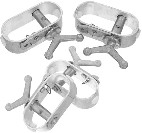 TOYANDONA Set da 4 Tenditori per Cavi in Filo Metallico Resistenti alle Intemperie Elemento di Fissaggio per Tensione Filo Utensile per Coperture Piscine e Strutture Agricole Adatto per
