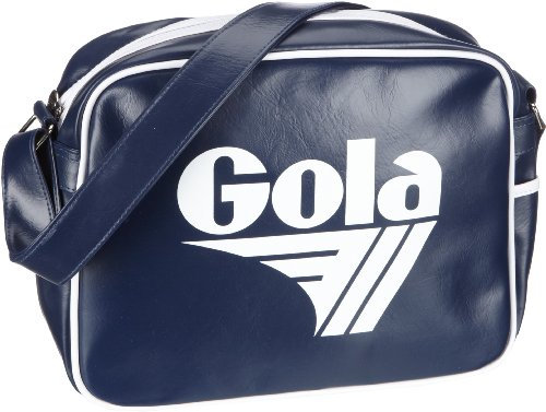 Gola Redford CUB901 Unisex-Erwachsene Schultertaschen 36x27x12 cm (B x H x T), Blau (Navy/White)