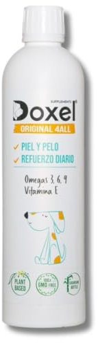 Doxel 4all- 1 l | Öl für Hunde | Natürliche Nahrungsergänzung | Gestärktes Immunsystem | Gesunde Gelenke | Gländenzdes Fell | Gesunde Haut | Omega 3 6 9-Fettsäuren | Vitamin E