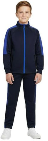 A2Z 4 Kids Boys Girls Contrast Panel - T.S Plain 112 Navy Royal 7-8