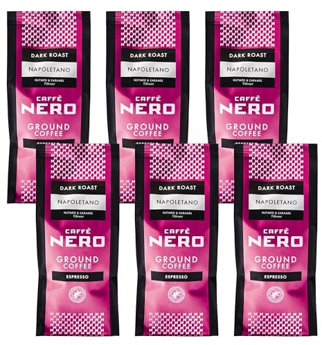 Caffè Nero Ground Coffee (6 x 200g, Napoletano)