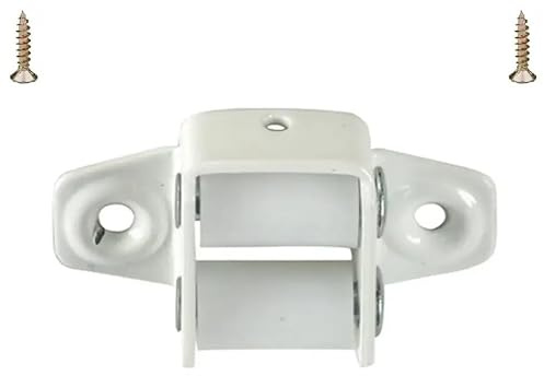 cyclingcolors Guía de correa de persiana enrollable guiado ventana soportes manivela, 15-18mm blanco
