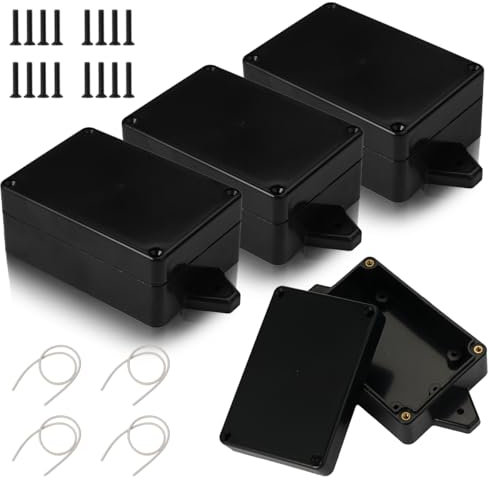 4 Pièces Boite De Derivation Electrique, Plastique Boite Derivation Etanche, Boitier Electronique, Boite De Derivation Etanche, Boite De Jonction Electrique Pour Bricolage Électronique, 83 X 58 X 33mm