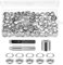 Bczhieulw 120 set ojales para lonas，10mm ojales metalicos，argollas para toldos y lonas，incluye herramienta de perforación, herramienta de instalación, base, adecuado para Lona, Cuero (10mm)