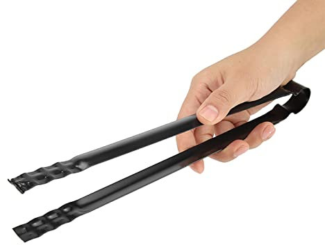 Pinces à Gril, Pince à Barbecue en Métal pour Outils de Service de Charbon de Bois (30 cm)