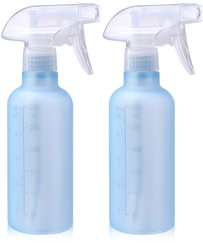 VEXPLO Lot de 2 petits flacons pulvérisateurs en plastique pour nettoyer les cheveux, plantes, animaux domestiques, brume/jet réglable, sans BPA, 300 ml