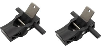 DIYEAH 2 Pièces Rabot à Bois Bloc Rabot à Main Raboteuses Travail Du Bois Raboteuse Dégauchisseuse Plan De Bord D'outil De Travail Du Bois Braquier Acier Black