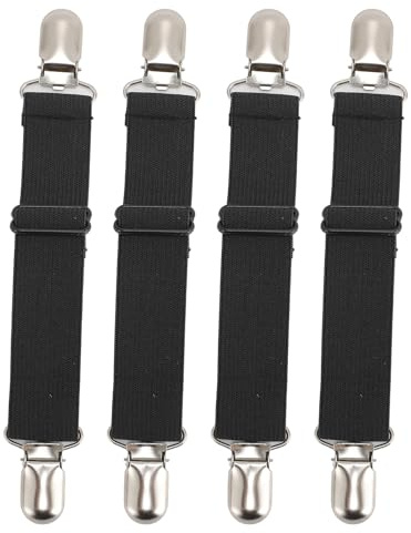 Pour 4pcs, pour les clips de démarrage, réglable, non glissement élastique multifonctionnel, pour les pantalons d'étrier
