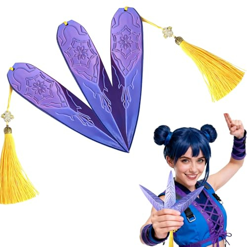 Accesorios de Anime Juguetes, Armas dagas Armas de Cosplay, Accesorios de Cosplay y joyería fantástica, Accesorios para Disfraces de Cosplay Armas para Halloween Carnaval Disfraces (Morado 3)