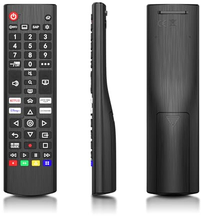 Mando Universal TV para LG Smart TV Incluye UHD OLED QHD QNED NanoCell 4K y 8K; Modelos Incluyen AKB76040301 y AKB76037605 / AKB76040302 / AKB76040301 / AN-MR20GA etc. (Negro)