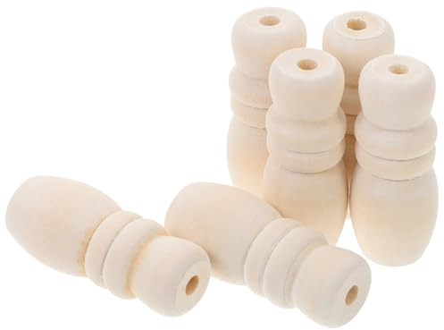 MUSISALY 6 Piezas Tiradores Estores Madera Accesorios Cuerda Persianas Ventanas Pomos Cordón Plegables Decorativos para Cortinas Hogar