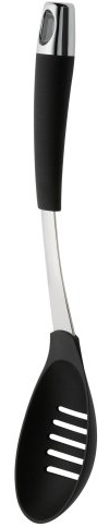 Circulon Elite Nylon Slotted Spoon with Coated Handle - Black