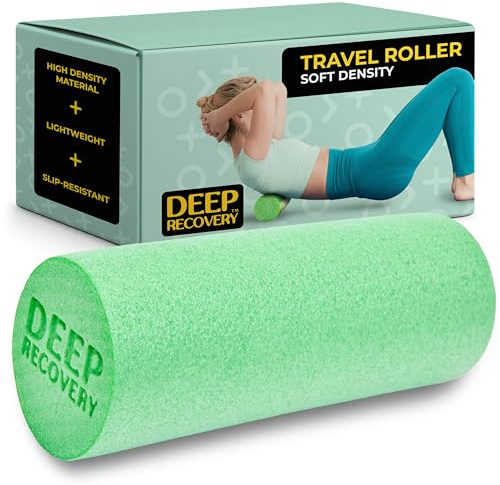 Deep Recovery Travel Size Foam Roller for Deep Tissue Massage High Density