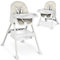 Ricokids Trona para bebé 3 en 1, silla alta para niños a partir de 6 meses, silla de comedor con cinturón de seguridad, plegable, fácil de limpiar, estructura regulable en altura, creciente, bandeja