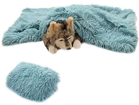 ICOUVA Pet Blanket Soft Fleece Dog Cat Blanket for Dogs Pet Aqua Green Fleece Blankets Large Washable for Soft,Personalised Cute Dog Blankets