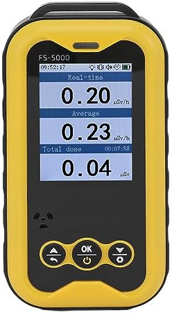 Contador Geiger, Monitor de Radiación de Rayos X Beta Gamma con Alarma de Luz Sonora, Detector de Radiación Nuclear USB, Medidor de Monitor, Dosímetro de Radiación para el Hogar