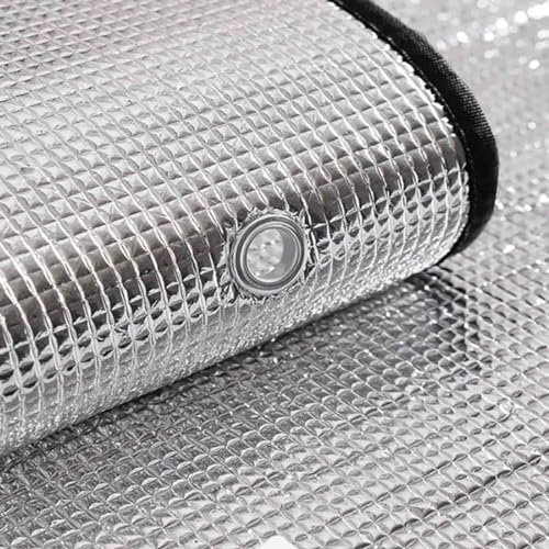 Aluminium Insulation Foil,Window film heat reflector,100% Blackout Window Cover,No Glue NO stick,Privacy Protection,for Sun Room/Rental Apartment/Office/Car Window/Skylight/Balcony(180x100cm/70.9x39.4