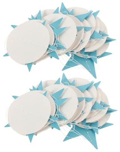 Genérico 2 Juegos De Banderines De Papel para Fiestas Guirnaldas Colgantes De Estrellas Banderines Colgantes De Cumpleaños Decoraciones De Cumpleaños Rosas