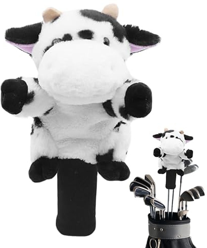 Funny Golf Head Cover, Golfschlägerhauben mit Tiermotiv, Plüsch Golfs Holz Schlägerhaube, Lustige Golf-Schlägerhaube, Cartoon Putter Headcover, Golfkopfabdeckungen für Woods