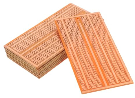 POPETPOP Cartes De Circuits Imprimés Universelles Diy 10 Pièces 5x9,5 Cm Pour Soudure Et Projets Électroniques, Planche De Prototypage Multifonction Adaptée Aux Expériences Électroniques Soi-même
