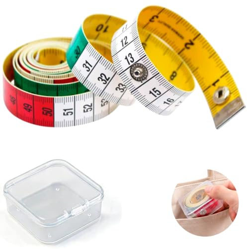 1 Pack Tailors Soft Tape Measure - 60 Inch/150cm Dual-Sided PU Fabric Measuring Tape For Sewing, Dressmaking And Body Measurements