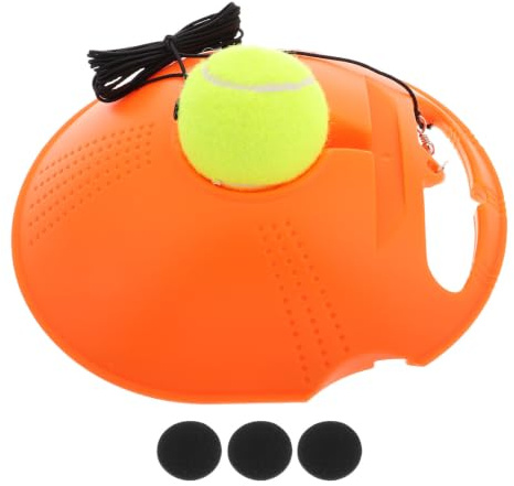 SHINEOFI 1 Ensemble Entraîneur de Tennis avec Balle de Rebond et Corde Équipement Entraînement Autonome pour Débutants Compagnon de Pratique Personnel pour Améliorer la Technique
