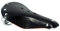 TentHome Herren Damen Fahrradsattel Leder Sattel Vintage Fahrrad Federsattel Classic Retro, Braun und Schwarz Schwarz