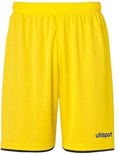 uhlsport Club Short de Football pour Homme XL Muticolore (Lima Amarillo/Noir)
