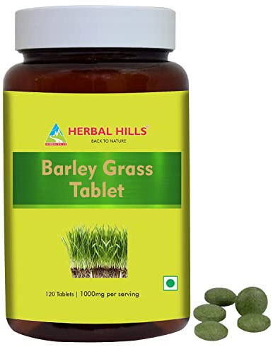 Herbal Hills Barley Grass Tablets 120 Count Vegan Friendly Superfood