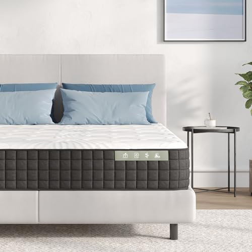 Avenco Matelas 90x200, 20CM,Matelas en Mousse en Matériau Bambou, Certifié CertiPUR-US et Oeko-TEX, Absorbant et Respirant, Soutien au Confort, Tissu Doux pour La Peau, Amovible, Lavable