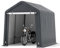 COSTWAY Cobertizo Jardin Exterior de Tela PE 240 x 195 x 214 cm, Enrollable con Cremallera, Caseta Jardin, Tienda de Almacenamiento en Garaje Exterior